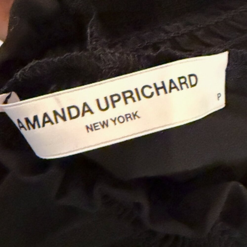 Amanda Uprichard Kimmie Mini Dress Black Smocked Sleeveless Small - Picture 6 of 6